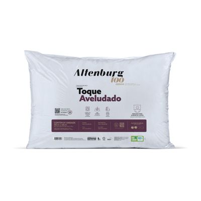 Travesseiro Toque Aveludado Antialérgico Altenburg Branco UN / Branco
