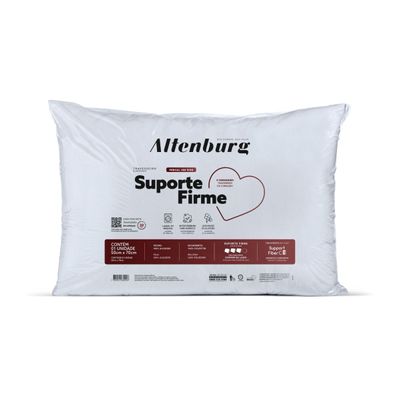Travesseiro Suporte Firme Antimicrobiana Altenburg Branco UN / Branco