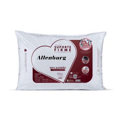 Travesseiro Suporte Firme Antimicrobiana Altenburg Branco UN / Branco