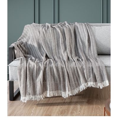 Manta Para Sofá Sevilha 210 Cm x 170 Cm Adomes Marrom UN / Marrom