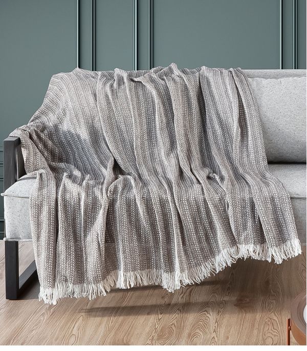 Manta Para Sofá Sevilha 210 Cm x 170 Cm Adomes Marrom UN / Marrom