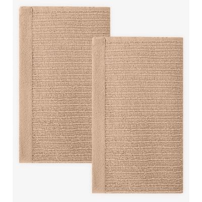 Kit 2 Toalhas De Rosto De Algodão Rovitex Home Marrom UN / Marrom