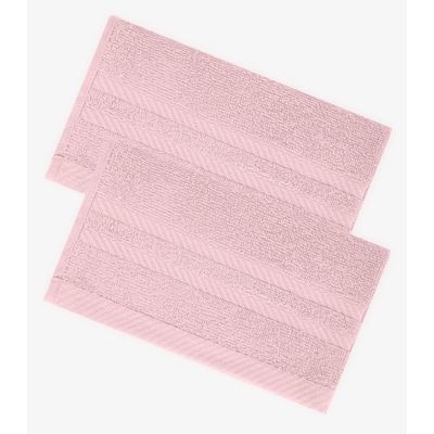 Kit 2 Toalhas De Rosto De Algodão Rovitex Home Rosa UN / Rosa