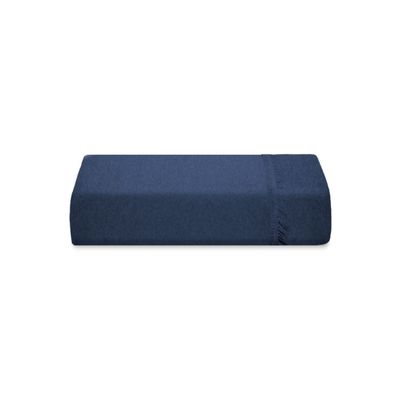 Jogo De Cama Solteiro Malha 2 Peças Fusion Vivaldi Azul UN / Azul