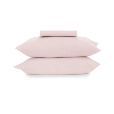 Jogo de Cama Solteiro Malha Fio Penteado Altenburg Rosa UN / Rosa