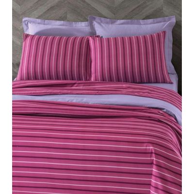 Jogo De Cama Solteiro 3 Peças Lar E Lazer Rosa UN / Rosa