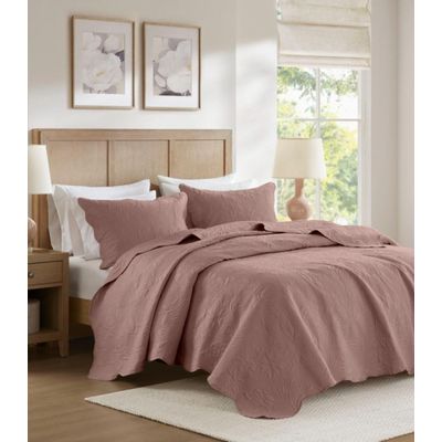 Jogo De Colcha Queen Milão 150 Fios Corttex Rosa UN / Rosa