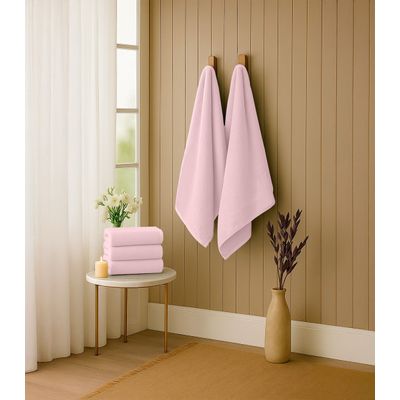 Kit 2 Toalhas De Banho De Algodão Rovitex Home Rosa UN / Rosa