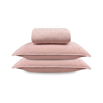 Cobre Leito Casal Soft Dream Vivaldi Rosa UN / Rosa