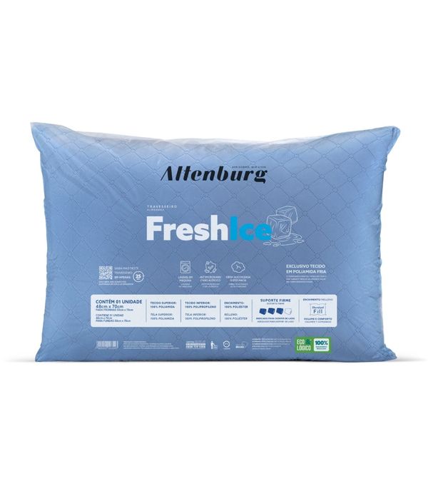 Travesseiro Fresh Ice Térmico Altenburg Branco UN / Branco