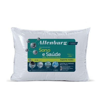 Travesseiro Sono e Saúde Antimicrobiana Altenburg Branco UN / Branco
