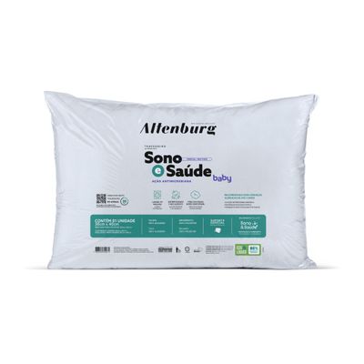 Travesseiro Sono E Saúde Baby Altenburg Branco UN / Branco