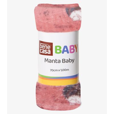 Manta Infantil Microfibra Bene Casa Rosa UN / Rosa