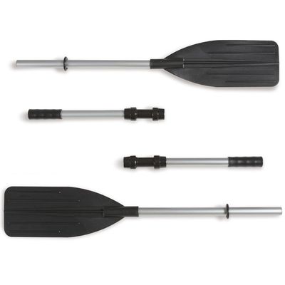 Barco Bote Inflável Intex Excursion para 5 Pessoas até 600Kg 368x170x46cm com Remos Alumínio Cinza