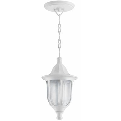 Pendente Modena Branco Luminária de Teto 52cm Termoplástico Externo Interno Bivolt Dital