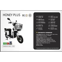 BICICLETA ELÉTRICA HONEY PLUS BRANCA