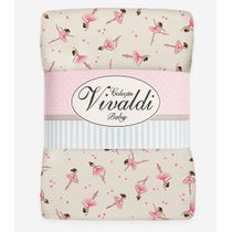 Manta Dupla Face Baby Vivaldi Rosa