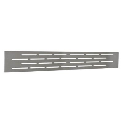 Grade de Ventilação Forno Embutir Circulação Ar 60x7cm Inox Escovado Masutti Cozinha Planejada
