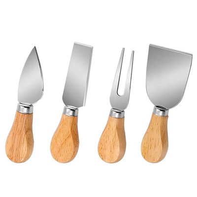 Conjunto Jogo De Utensílios Queijo Inox 4 Peças Gourmet - Elegância E Praticidade à Mesa