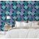 Papel de Parede Vinílico Autoadesivo Ombre Palmeira Tropical Impermeável Roxo - Removível para Quartos, Salas, Locação e Armários - S4Sassy 63,5 cm (L) × 609,6 cm (C) / Roxo - Vinil Liso