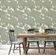 Papel de Parede Autoadesivo Estampa Dossel de Árvore Floral, Mural Estilo Asiático para Banheiro, Lavanderia e Closet Vinil Verde - S4Sassy 63,5 cm (L) × 304,8 cm (C) / Verde - Vinil Texturizado