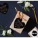 Etiqueta para Pendurar em Papel Metalizado 'Abraços e Beijos' da Lembrancinha de Casamento - Inkdotpot 100 Etiquetas Metalizadas / Preto - Ouro Rosé
