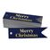 Etiquetas para Pendurar em Papel Metalizado 'Feliz Natal' para Lembrancinhas - Inkdotpot 100 Etiquetas Metalizadas / Azul - Prata