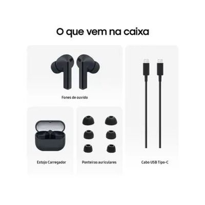 Fone de Ouvido Samsung Galaxy Buds3 FE Bluetooth - Preto
