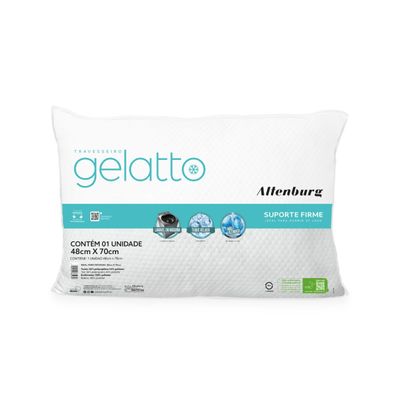 Travesseiro Gelatto Antialérgico Altenburg Branco UN / Branco