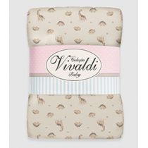 Manta Dupla Face Baby Vivaldi Bege