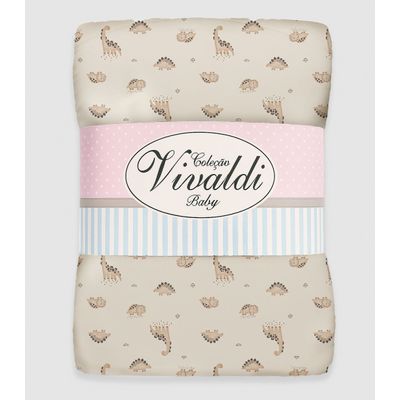Manta Dupla Face Baby Vivaldi Bege UN / Bege
