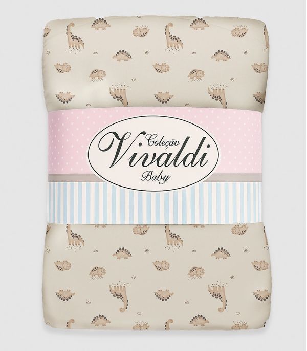 Manta Dupla Face Baby Vivaldi Bege UN / Bege