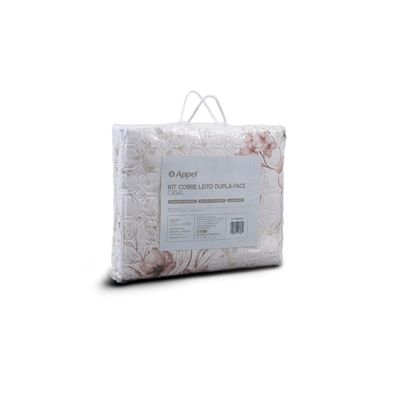 Kit Cobre Leito Matelassê Casal Appel Rosa UN / Rosa