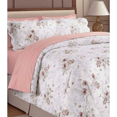 Kit Cobre Leito Matelassê Casal Appel Rosa UN / Rosa