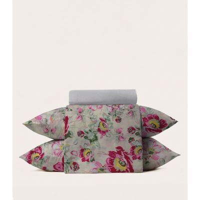 Jogo De Cama 4 Peças Supercal Casal Corttex Verde UN / Verde