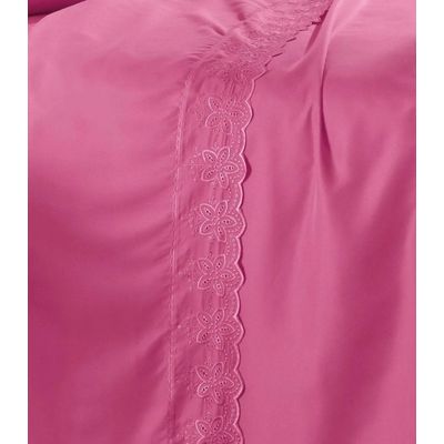 Jogo De Cama King 4 Peças Lar E Lazer Rosa UN / Rosa