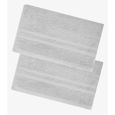 Kit 2 Toalhas De Banho De Algodão Rovitex Home Cinza UN / Cinza