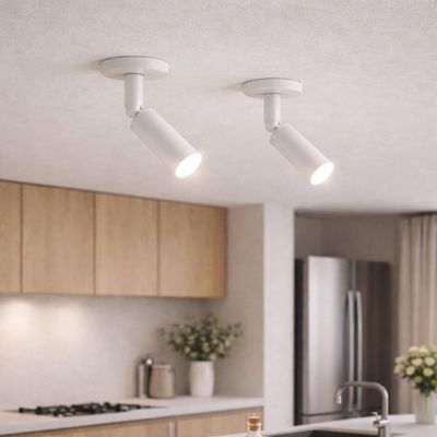 Kit 4 Spots Luminárias de Teto Branco Iluminação Interna G9 Direcionável Neo Dital Sala Escritório