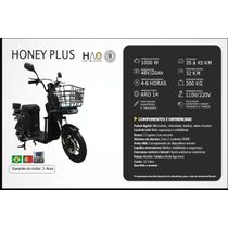 BICICLETA ELÉTRICA HONEY PLUS PRETA