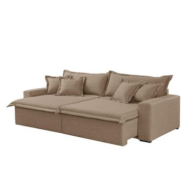 Sofá Montreal Linho 02 Módulos De 80cm B25cm Meu Sofá Online A226 Linho Bege