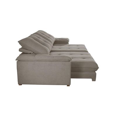 Sofá Dublin 02 Módulos De 90cm Br25cm Meu Sofá Online B002 Veludo Capuccino