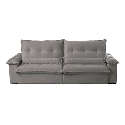 Sofá Vega 02 Módulos De 80cm Br 25cm Meu Sofá Online B026 Veludo Prata