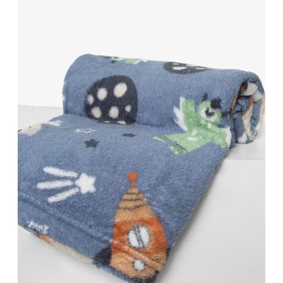 Manta Infantil Microfibra Bene Casa Azul UN / Azul