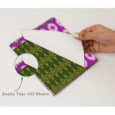 25 Folhas Papel Scrapbook Ikat Lado Único - Papel Cartão Colorido para Scrapbooking, DIY, Fundo Decorativo, Cartões e Diário - Inkdotpot 15,24 Cm × 15,24 Cm / Multicolorido