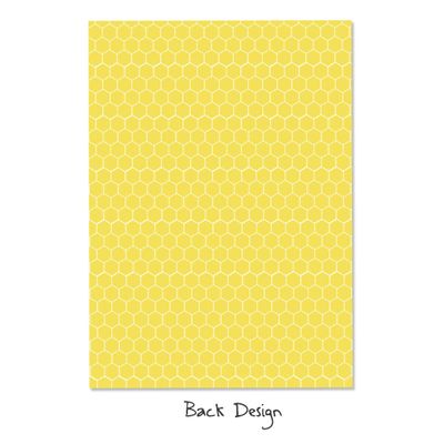 30 Cartões Neutros para Chá de Bebê Mommy Bee com Espaço para Preencher - Inkdotpot 5,08 Cm × 8,89 Cm / Amarelo - Sorteio de Fraldas