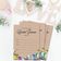 50 Cartões Quadrados Kraft Florais Rústicos em Branco para Preencher Ideias de Presente - Chá de Casamento e Despedida - Inkdotpot 12,7 Cm × 17,78 Cm / Bege - Convite