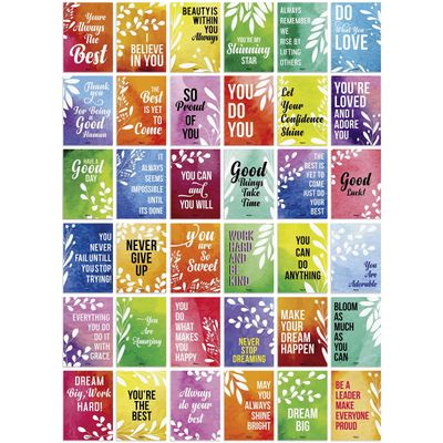 Bilhetes de Lancheira Divertidos para Marido/Namorado, Cartões Românticos para Adultos, Pacote com 36, Sortidos (Aquarela) - Inkdotpot 8,89 Cm × 6,35 Cm / Multicolorido