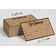 Cartões/Cupons Kraft Rústico Listrado, 45 Un., para Presentes/Aniversário/Negócios/Restaurante/Spa/Salão/Casamento, 21,6x8,9 cm - Inkdotpot 21,59 Cm × 8,89 Cm / Marrom