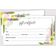 Certificados de Presente Tropicais em Branco — 45 Unid. para Negócios, Restaurantes, Spa, Salão, Casamento — 23 x 9,7 cm - Inkdotpot 22,86 Cm × 9,65 Cm / Branco
