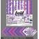 Twist in Basics Kit de Papel Cartão Dupla Face Scrapbook 30,5 cm x 30,5 cm com Folha Adesiva - 16 Páginas - Lavanda e Lilases - Inkdotpot 30,48 Cm × 30,48 Cm / Roxo